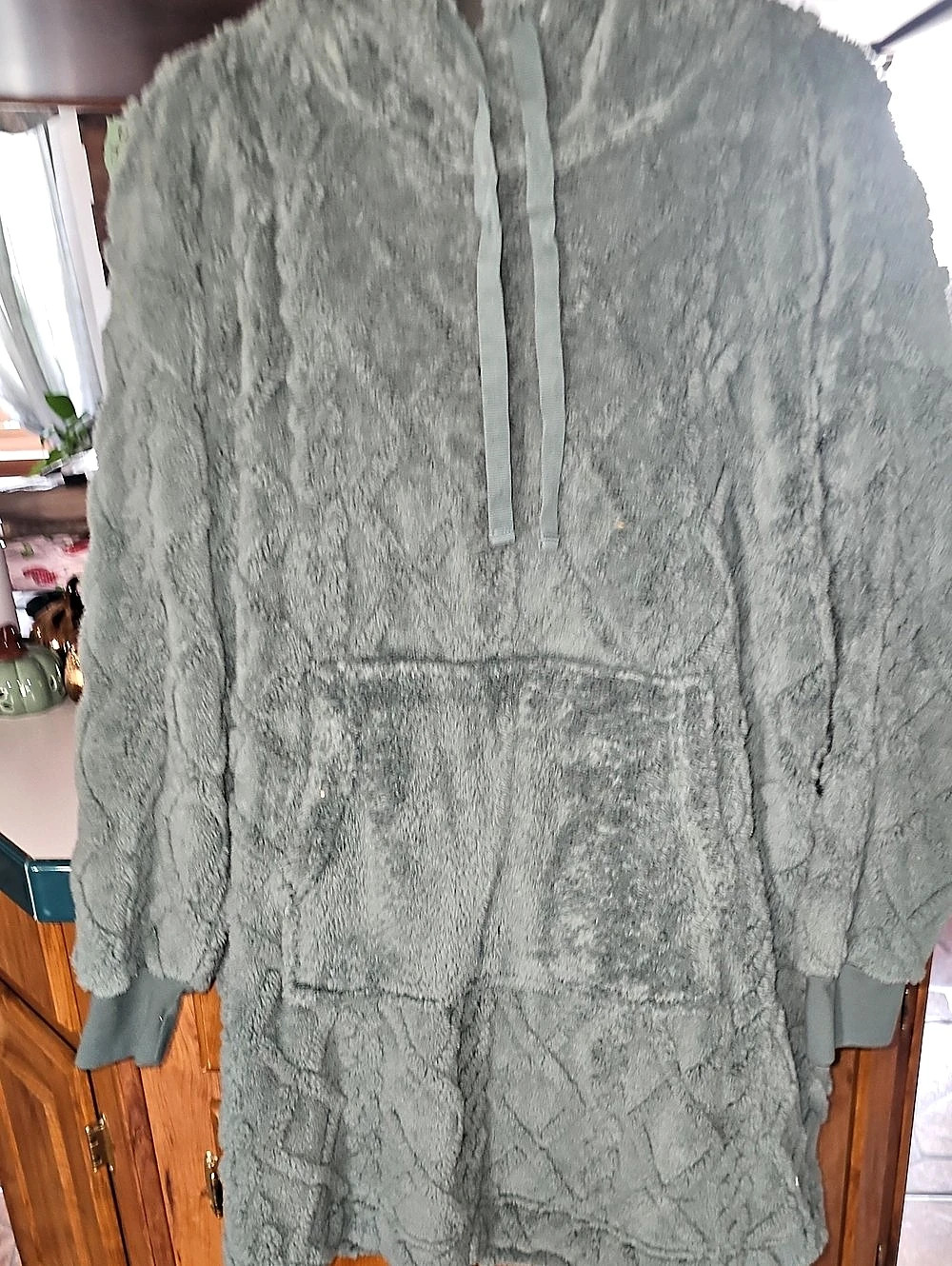 Joyspun Green Hooded Teddy Jacket